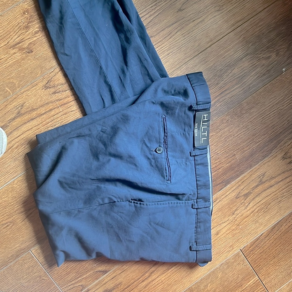 New with Tags Hiltl Men’s Pants - Size 34, Navy Blue
